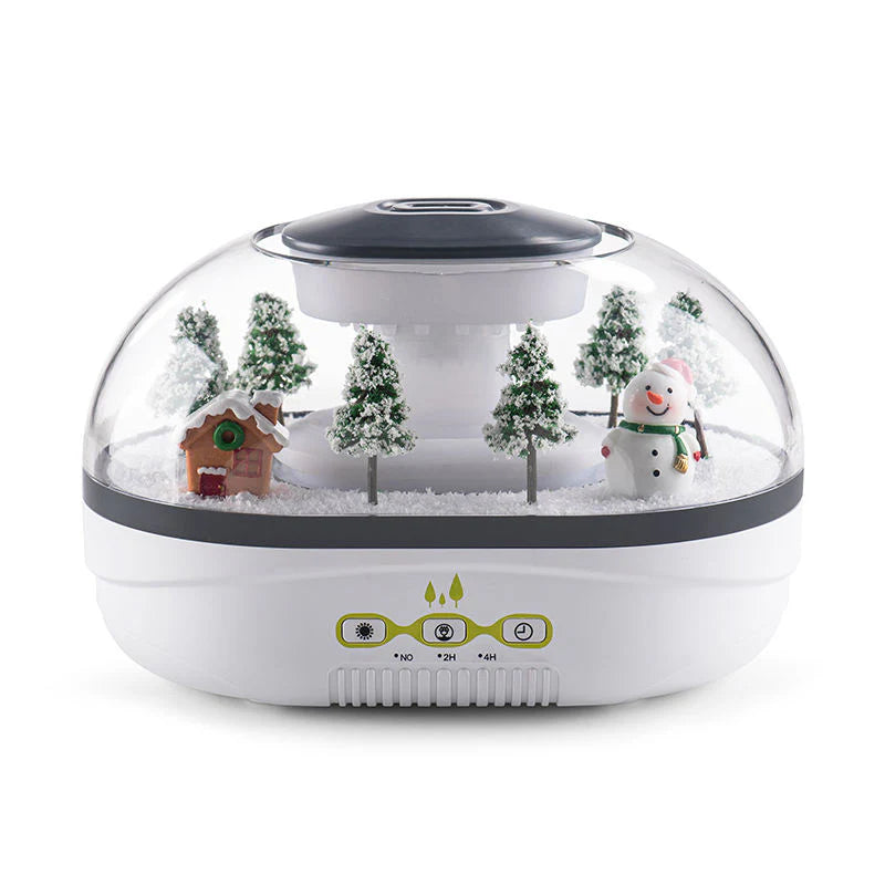 Raindrop Aroma Diffuser Humidifier with Mini Landscape Light