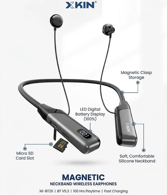 XKIN - Magnetic Neckband Wireless Earphones